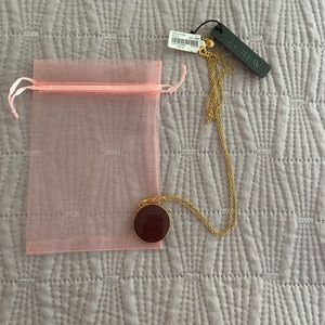 JCrew NWT Burgundy Locket